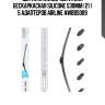 Щетка стеклоочистителя бескаркасная silicone 530мм (21 ) 5 адаптеров airline awbbs009