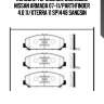 Колодки тормозные дисковые nissan armada 07-11/parthfinder 4.0 11/xterra 11 sp1448 sangsin