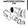 Ремкомплект тормозного суппорта superkit | перед | frenkit 757910