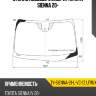 Стекло лобовое камера toyota sienna 20- xyg ty-sienna-21-l-vc-1z lfw/x