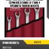 Набор ключей гаечных разрезных серии arc в сумке, 8-17 мм, 4 предмета thorvik w4s4tb