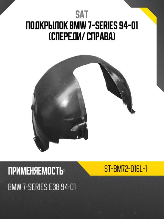 Подкрылок bmw 7-series 94-01 спереди sat st-bm72-016l-1