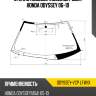 Стекло лобовое assembly сша honda odyssey 06-10 xyg odyssey-vcp lfw/x