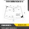 Стекло лобовое lexus rx 03-09  xyg mcu30-r1 lfw/x