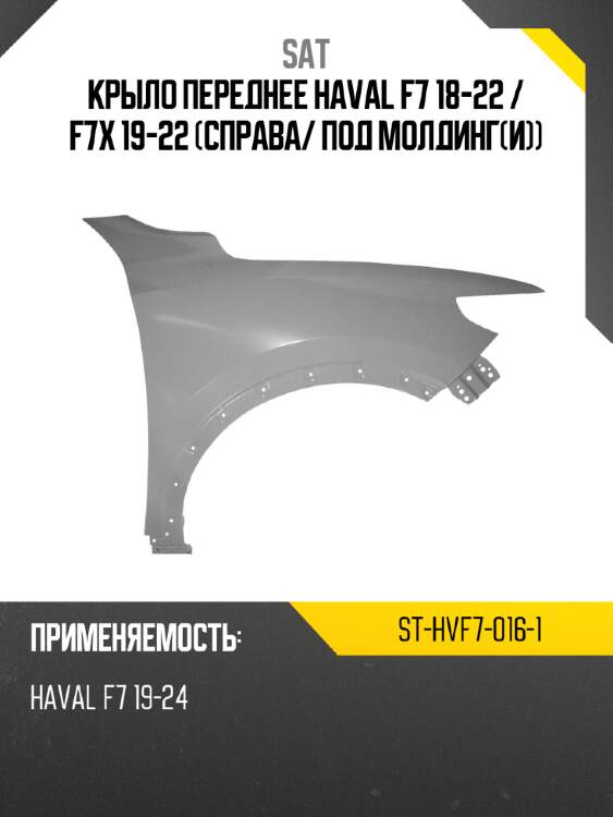 Крыло переднее haval f7 18-22  sat st-hvf7-016-1