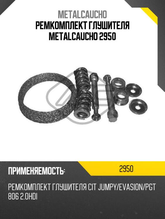 РЕМКОМПЛЕКТ ГЛУШИТЕЛЯ METALCAUCHO 2950