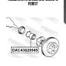 Подшипник ступицы dac43820045 febest