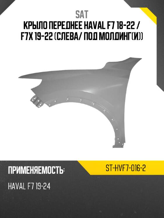 Крыло переднее haval f7 18-22  sat st-hvf7-016-2