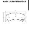 Колодки тормозные перед porsche cayenne 10- brembo p65033