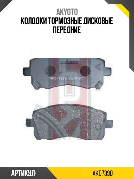 Колодки тормозные дисковые передние