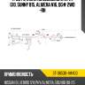 Трос ручника ns blueberd sylphy g10, sunny b15, almera n16, qg# 2wd -rh sat st-36530-4m400