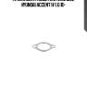 Прокладка глушителя 01231800, hyundai accent iv 1.6 10-