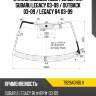 Стекло лобовое обогрев щеток subaru legacy 03-09  fuyao 7929agnblh